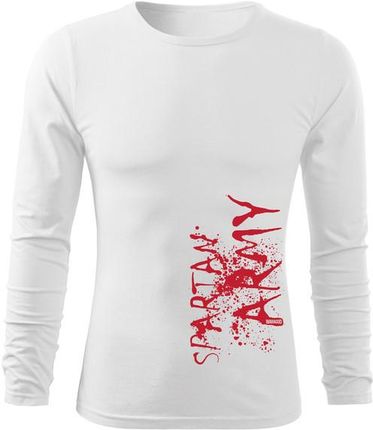 DRAGOWA Fit-T koszulka z długim rękawem War, biała 160g/m2 - Rozmiar:XXL