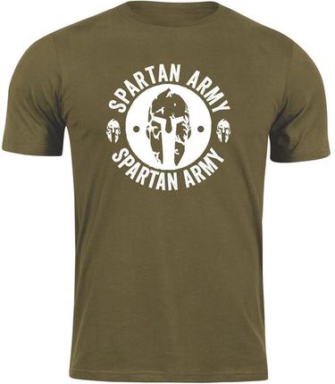 DRAGOWA koszulka z krótkim rękawem spartan army Archelaos, oliwkowa 160g/m2 - Rozmiar:4XL