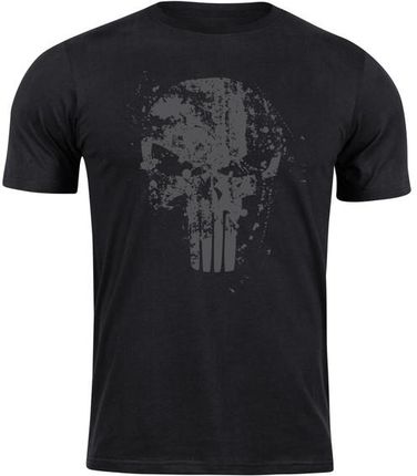 DRAGOWA koszulka z krótkim rękawem Frank the Punisher, czarna 160g/m2 - Rozmiar:3XL