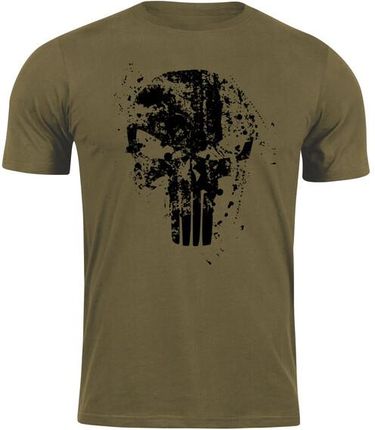 DRAGOWA koszulka z krótkim rękawem Frank the Punisher, oliwkowa 160g/m2 - Rozmiar:S