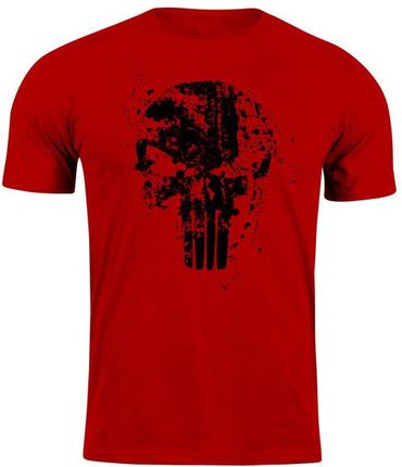 DRAGOWA koszulka z krótkim rękawem Frank the Punisher, czerwona 160g/m2 - Rozmiar:3XL