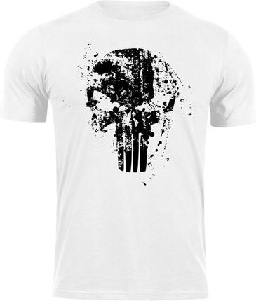 DRAGOWA koszulka z krótkim rękawem Frank the Punisher, biała 160g/m2 - Rozmiar:4XL