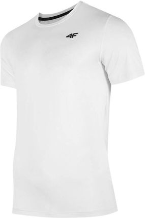 Koszulka męska funkcyjna 4F biała H4Z22 TSMF351 10S