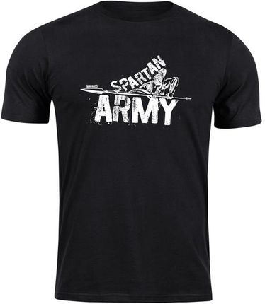 DRAGOWA koszulka z krótkim rękawem spartan army Nabis, czarna 160g/m2 - Rozmiar:5XL