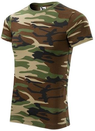 Malfini Camouflage koszulka z krótkim rękawem, brązowa, 160g/m2 - Rozmiar:L