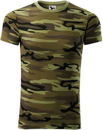 Malfini Camouflage koszulka z krótkim rękawem, zielona, 160g/m2 - Rozmiar:L