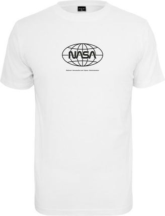 NASA męska koszulka Globe, biała - Rozmiar:XXL