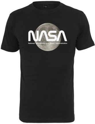 NASA męska koszulka Moon, czarna - Rozmiar:XS