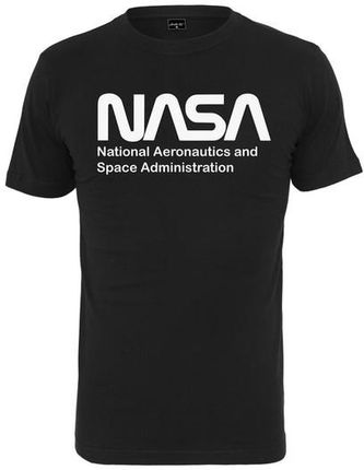 NASA męska koszulka Wormlogo, czarna - Rozmiar:M