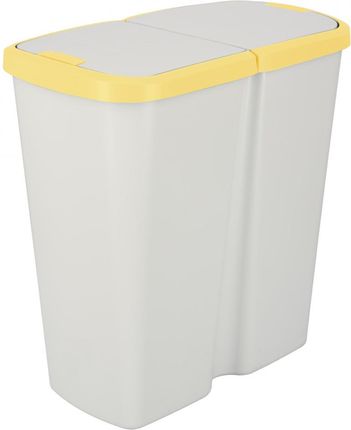 Keden Kosz Na Śmieci Compacta Q Duo 45L Popielaty Jasny Żółty (NDAB451215C427C)
