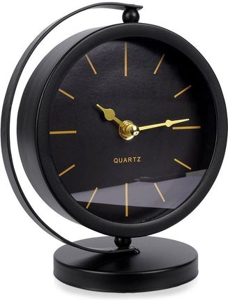 Zegar stołowy metalowy czarny