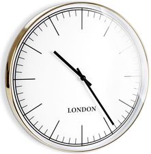 Zdjęcie Zegar ścienny okrągły złoty biały 50 cm - Puszczykowo