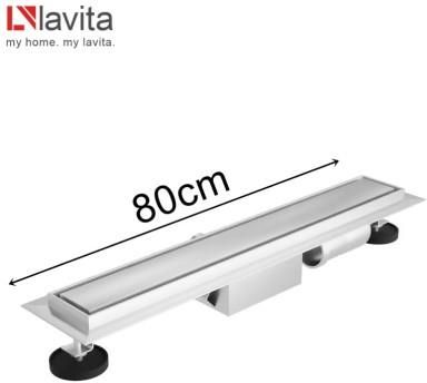 Odpływ liniowy Lavita Plate steel 80cm