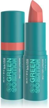 Maybelline New York Green Edition Buttercream Lippenstift - Vegan & Mit Kakaobutter, Farbe Rainfores