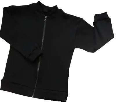 Bluza ze ściągacza premium czarna rozmiar 164