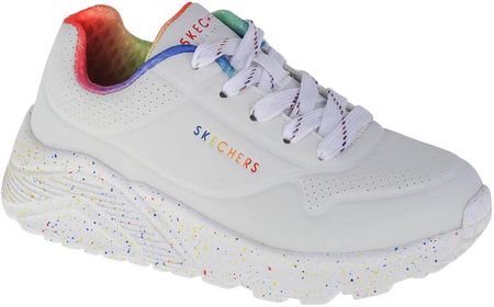 Buty do chodzenia dziewczęce, Skechers Uno Lite Rainbow Speckle 
