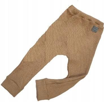 Spodnie karmelowe dzianina swetrowa rozmiar 62