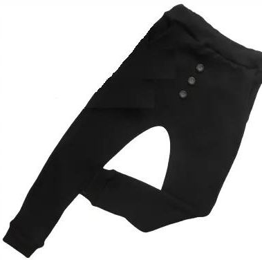 Spodnie ze ściągacza premium czarne rozmiar 92