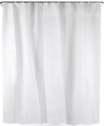 Zasłona prysznicowa łazienkowa haczyki biała EVA 180x180 cm