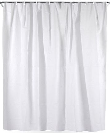 Zasłona prysznicowa łazienkowa haczyki biała EVA 180x180 cm