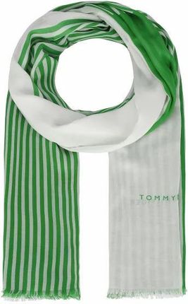 Tommy Hilfiger Essential Flag Szalik 200 cm green mix   white