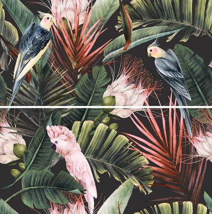 Ceramika Color Parrots Decor Dekoracja Ścienna 2el. Rett. 2x 30x60