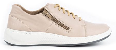 Półbuty damskie sneakersy skórzane 0602W szare