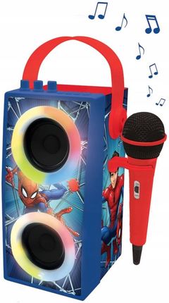 Lexibook Spiderman Odtwarzacz Karaoke Led Mikrofon Bt Aux