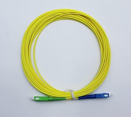 PRENDELUZ Cavo Fibra Ottica LC/APC A SC/APC Monomode OS2 | 9/125µm, 2 Metri, Diametro 3 Mm | LSZH