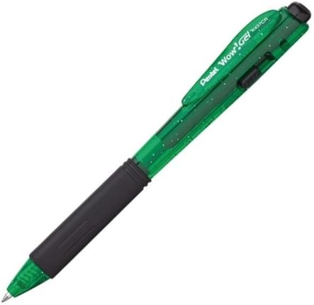 Pentel Długopis Żelowy K 437 Cr Wow Zielony