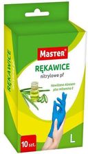 Zdjęcie Rękawice Nitrylowe Master Aloes Rozmiar L Op. 10 Szt - Łapy