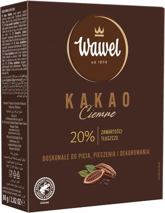 Wawel Kakao Ciemne W Proszku 20% Tłuszczu 80g