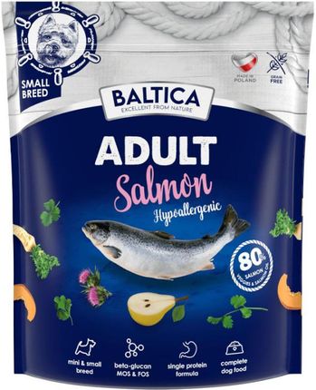 Baltica Adult Salmon Hypoallergenic Xs S Z Łososiem I Ziemniakami Dla Ras Małych 1Kg
