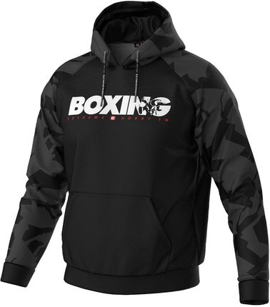 Extreme Hobby Bluza Sportowa Męska Bold Boxing Poliestrowa Z Kapturem Czarny