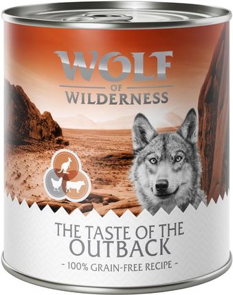 Wolf Of Wilderness The Taste The Outback Kurczak Wołowina Kangur 12X800G