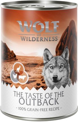 Wolf Of Wilderness Adult The Taste Outback Kurczak Wołowina Kangur W Puszce 24X400G