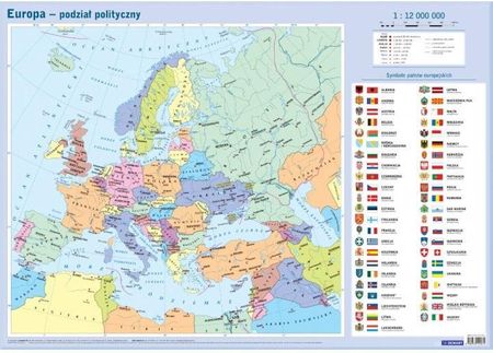 Mapa w tubie: Europa (Polityczna).