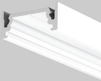 Profil aluminiowy LED SURFACE10.v2 biały malowany z kloszem - 4mb