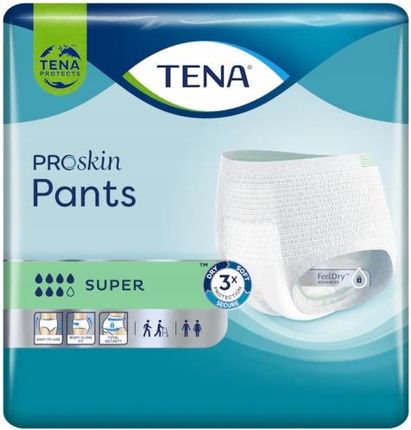 TENA Pants Proskin Super XL Majtki Chłonne 4x12szt