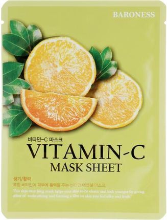 Beauadd Baroness Mask Sheet Vitamin C Maska Do Twarzy W Płachcie Z Witaminą 21 g