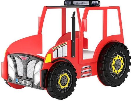 Elior Czerwone Łóżko Dziecięce Traktor Tarko 90X180Cm