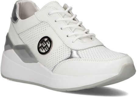 Skórzane sneakersy damskie Filippo DP3553/22 WH białe
