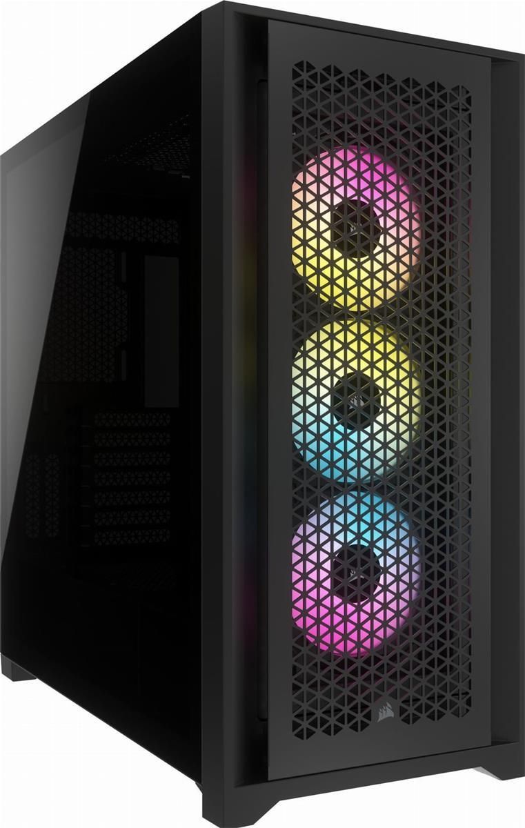 5000D AIRFLOW Tempered Glass Mid-Tower ATX PC Case — Black