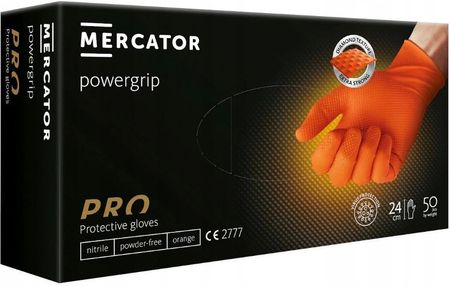 Mercator Medical Rękawice Nitrylowe Mercator Orange 50szt. M
