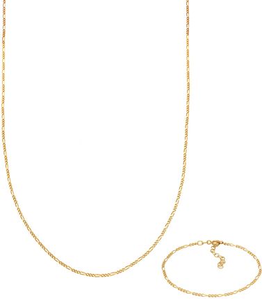 Elli Zestaw biżuterii Damski Figaro Basic z 925 funtów szterlingów srebrnych Zestawy