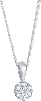 Elli DIAMONDS Naszyjnik Damski wisiorek brylantowy z diamentem (0.12 ct.) w srebrze próby 925 Sterling Silver Naszyjniki