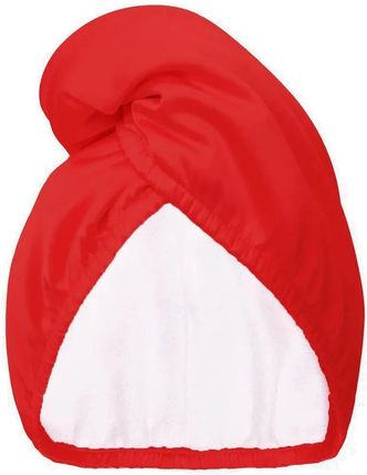 Glov Satin Towel Wrap Dwustronny Turban Satynowy Do Włosów Red