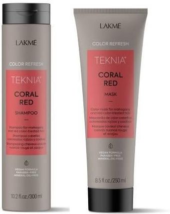 Lakme Tkn Retail Pack Refresh Red Zestaw Szampon I Maska Odświeżająca Kolor Czerwony 300Ml 250Ml