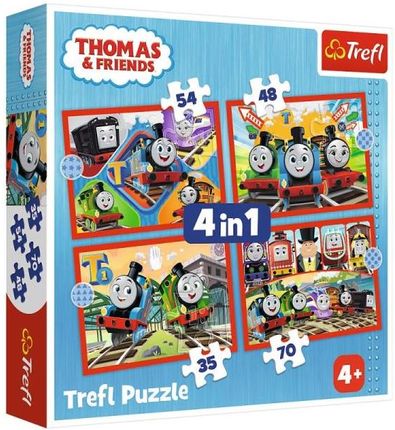 Trefl Puzzle 4w1 Odjazdowy Tomek 34619