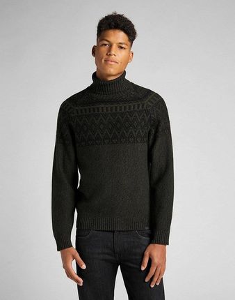 MĘSKI SWETER LEE HIGH NECK SEAS KNIT SERPICO GREEN L83HNWOJ